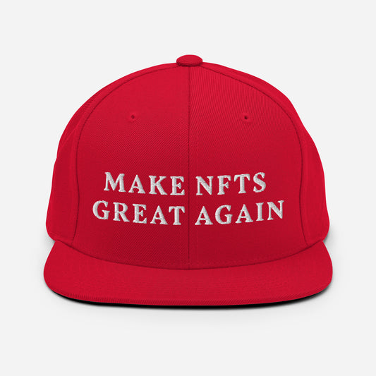 Make NFTS Great Again Snapback Hat